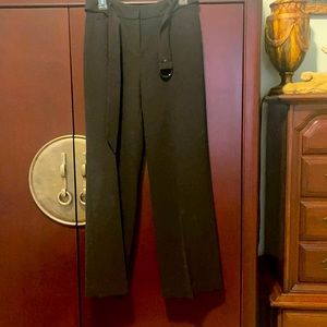 White House Black Market Wide Leg Pant Black Sz 2R, NWOT